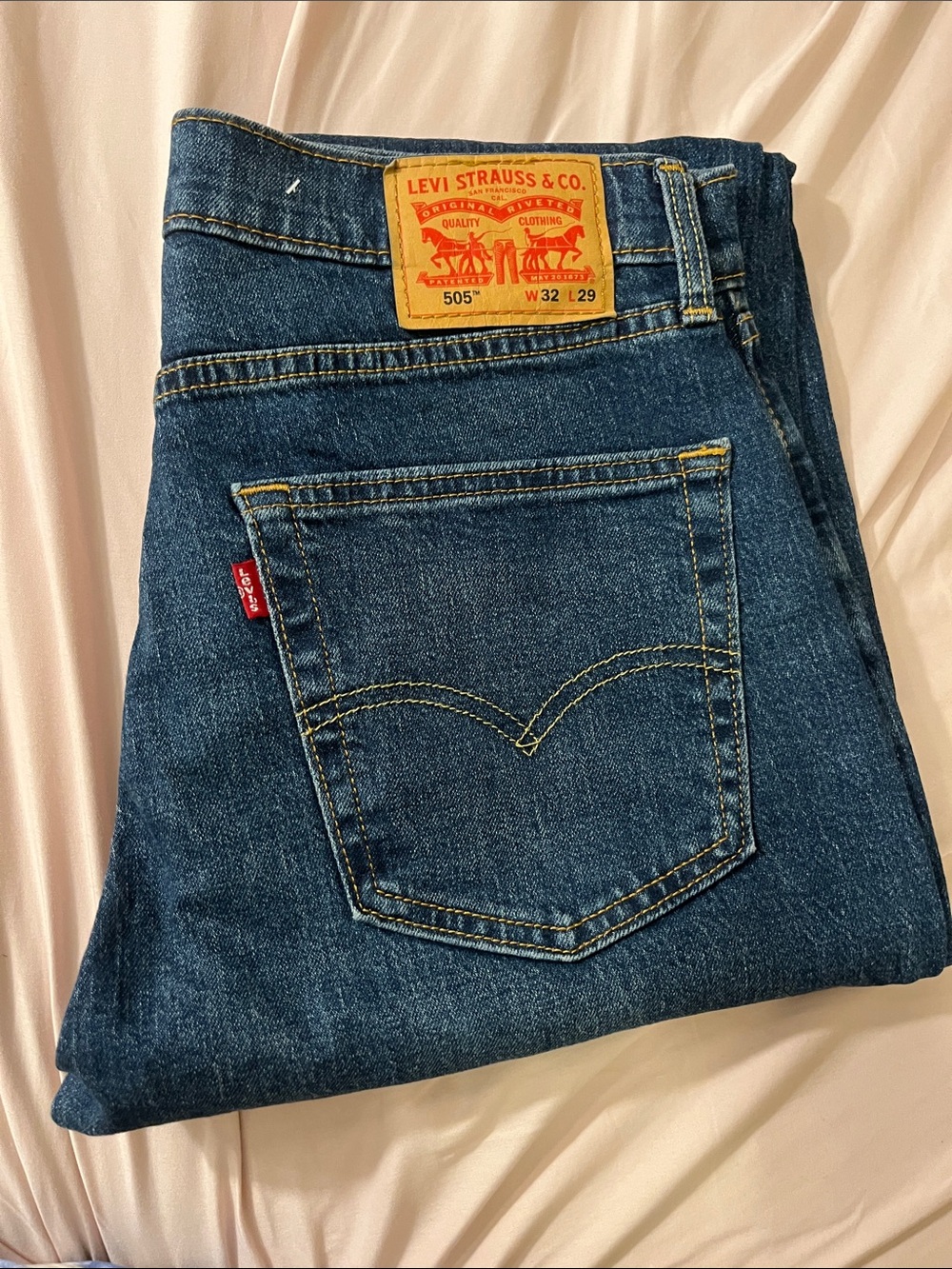 New Men’s Levi’s 505 Regular Stretch